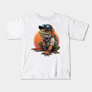 Chill Bearded Dragon Kids T-Shirt